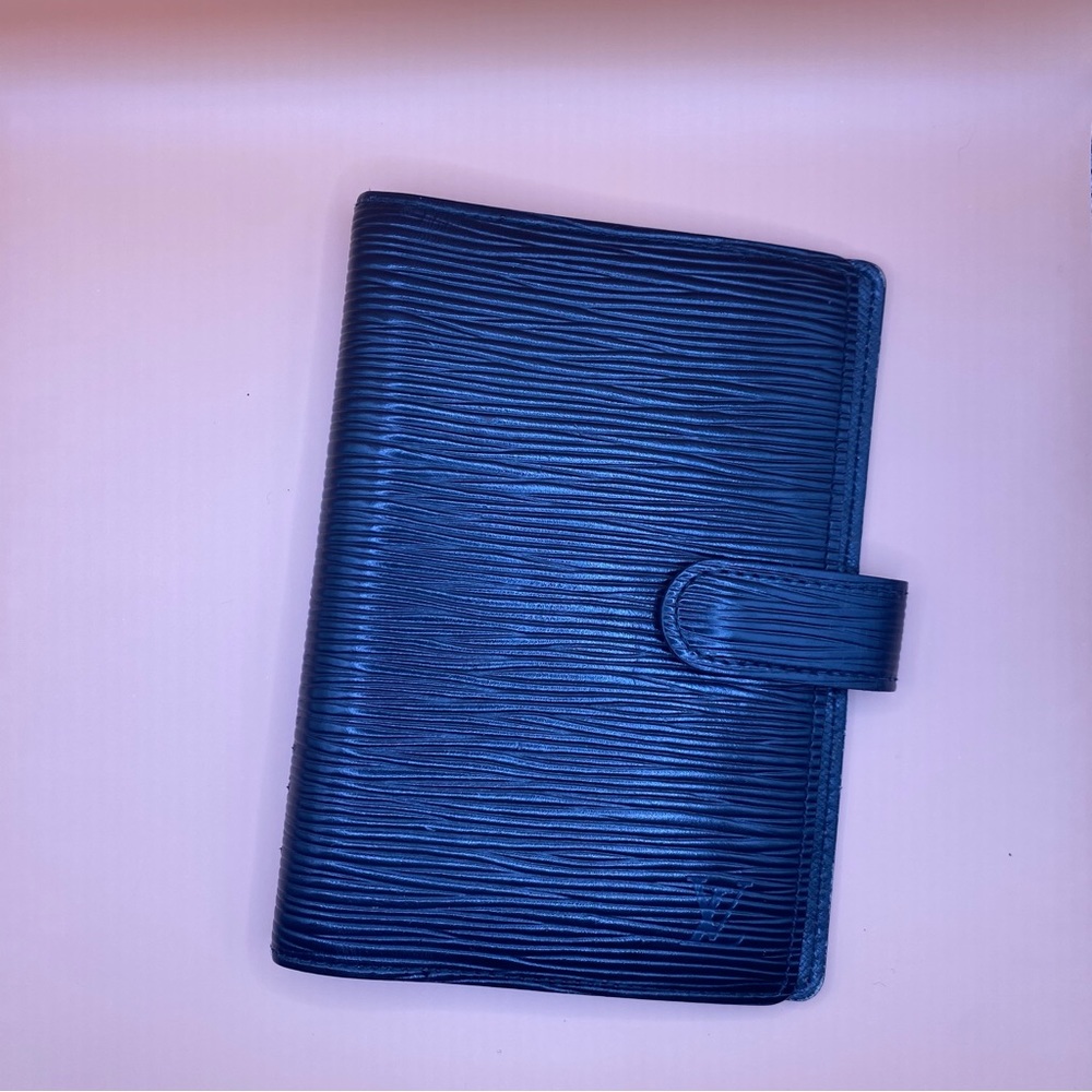 Louis Vuitton Epi Noir PM Agenda Notebook Leather Cover